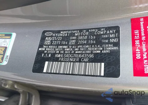 2024 Hyundai Elantra Sel z USA, uszkodzony, nr VIN KMHLS4DG7RU643596